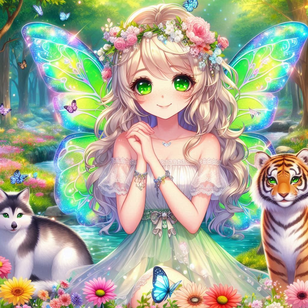 Aurora and Wilson in an Enchanted Forest