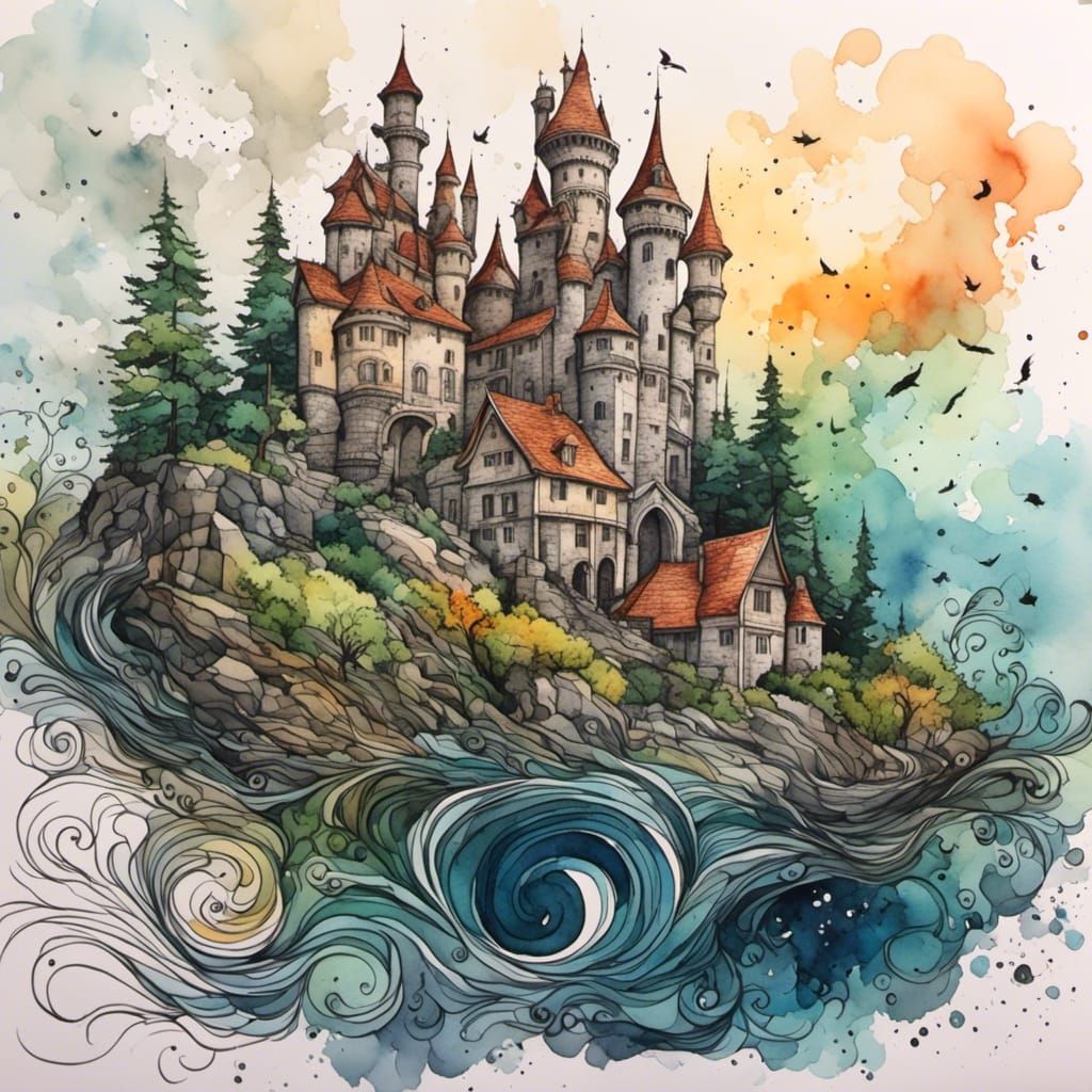 <lora:Brewed from Mistakes:1.0> Learn from my mistakes, Intricately detailed, Watercolour, matte, 