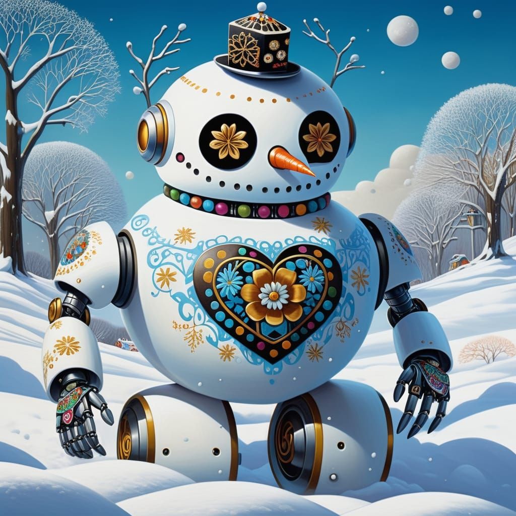 steampunk snowman
