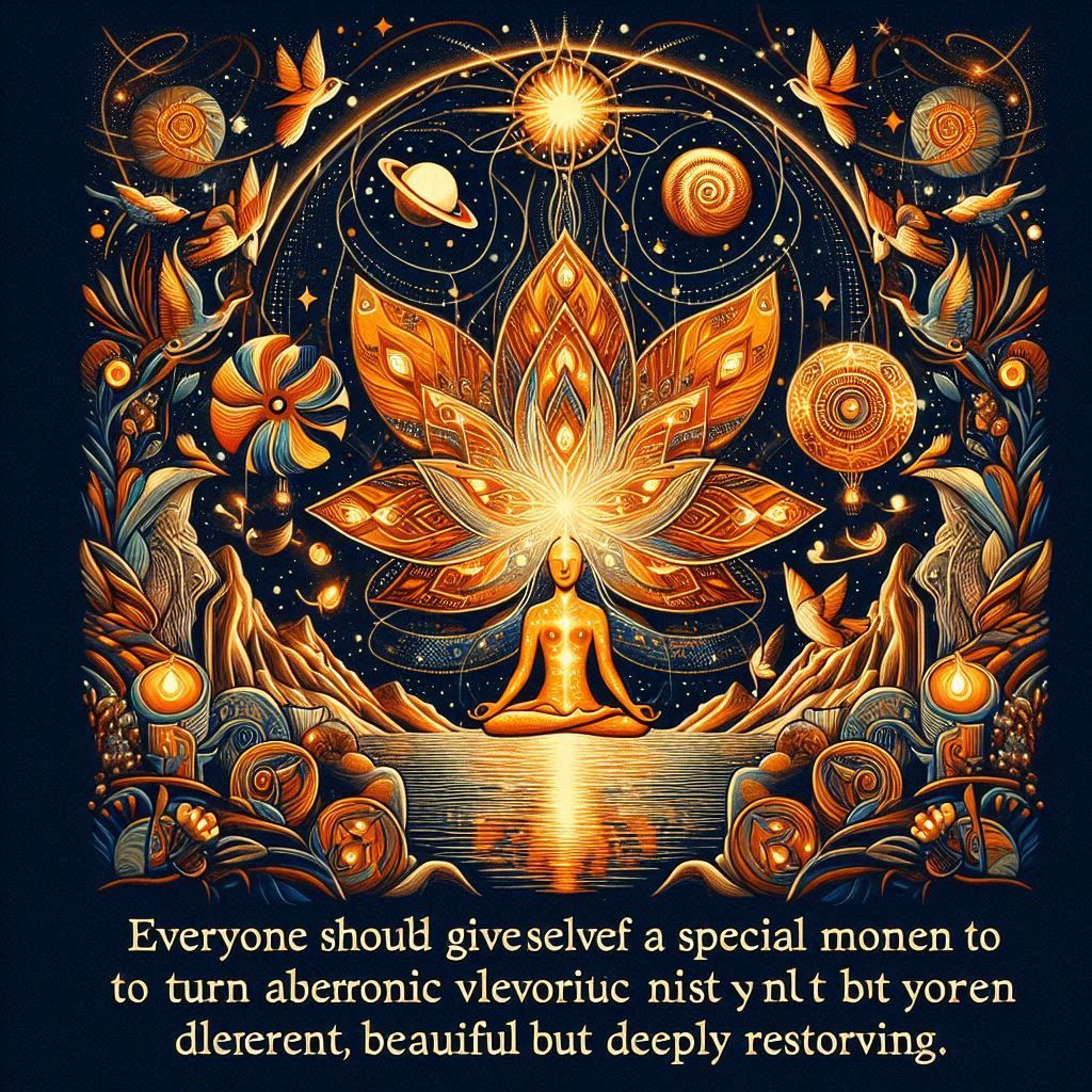 everyone should give themselves a special moment to turn off electronic devices