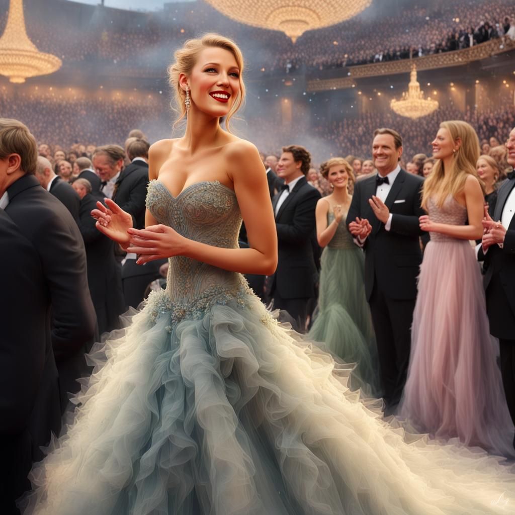 Blake Lively at the oscars - AI Generated Artwork - NightCafe Creator