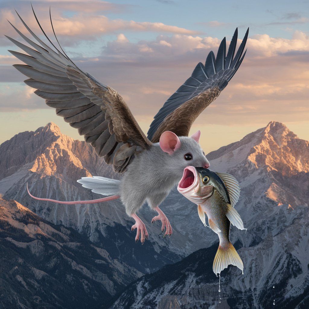 The mythological mouse eagle hybrid