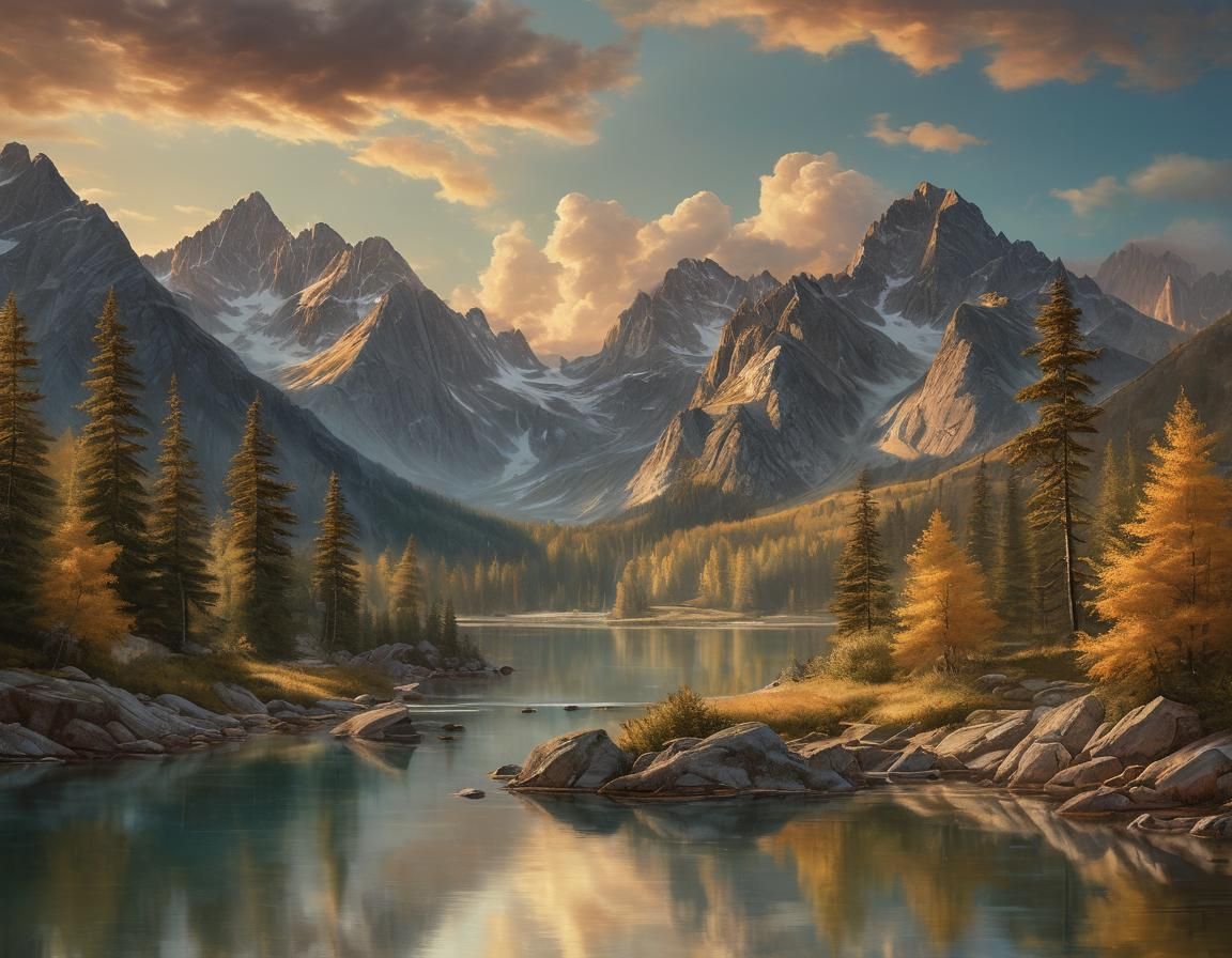 The last lake before reaching the mountains.