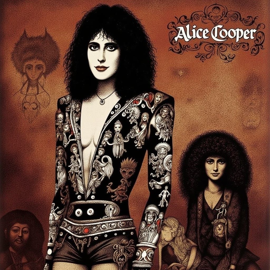 <lora:Hans Arnold 2:1.0> Alice Cooper Album
