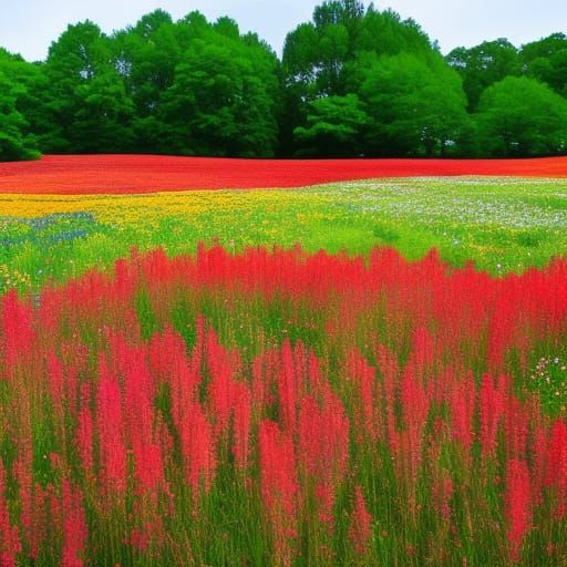 Beautiful flower meadow