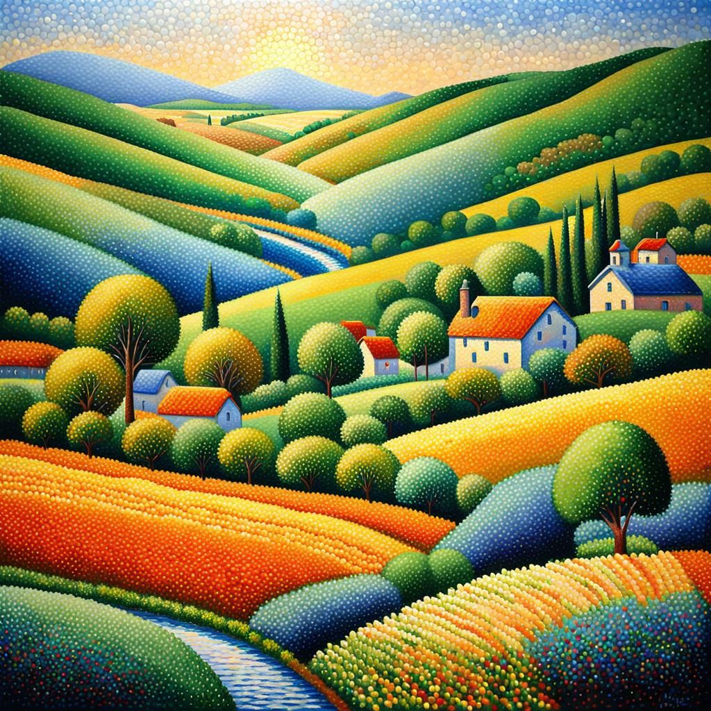 Seurat docet  by @Fuchsia23