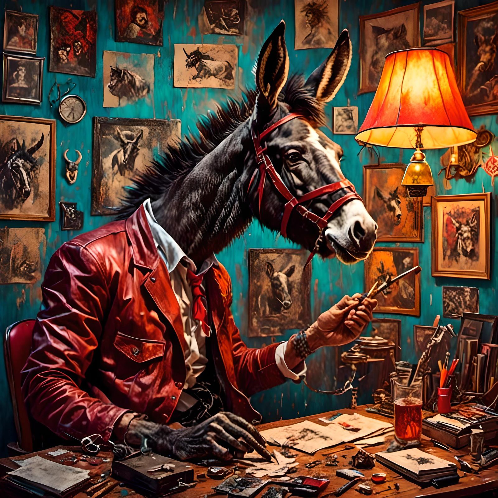 Donkey's desk