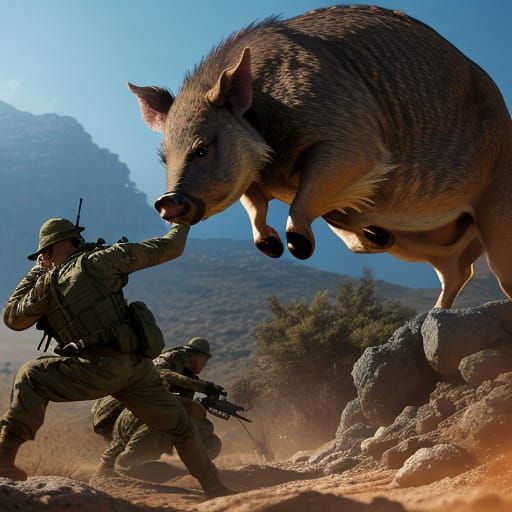 IDF Soldiers Battle a Wild Boar Enchanted by Ancient Amulet