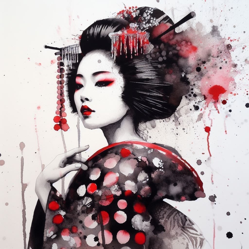 Geisha - AI Generated Artwork - NightCafe Creator