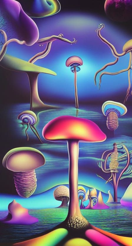 Mushies trip in space