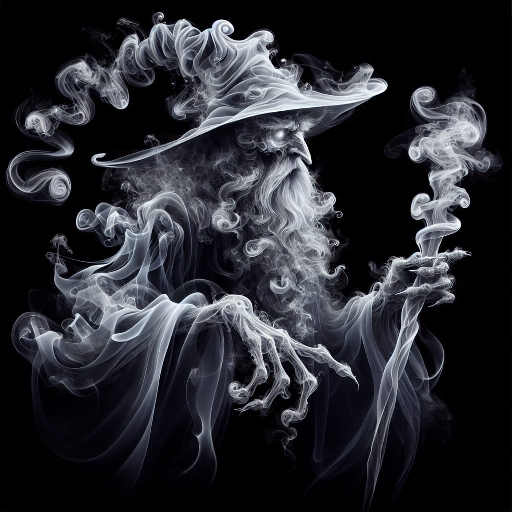 Smoke Wizard - AI Generated Artwork - NightCafe Creator