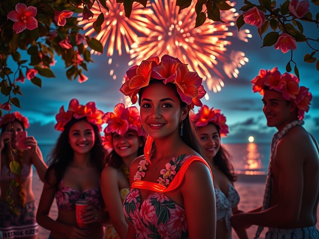 Tropical crown that sparkles