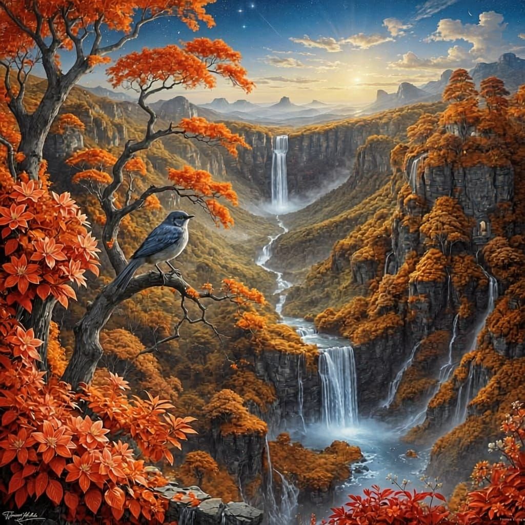 Autumn Waterfall