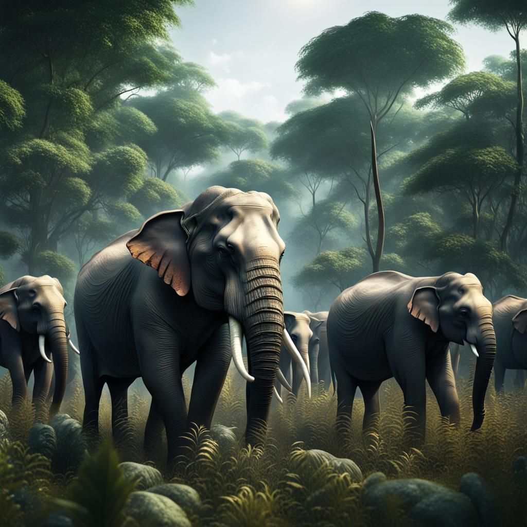 Elephants in Assam