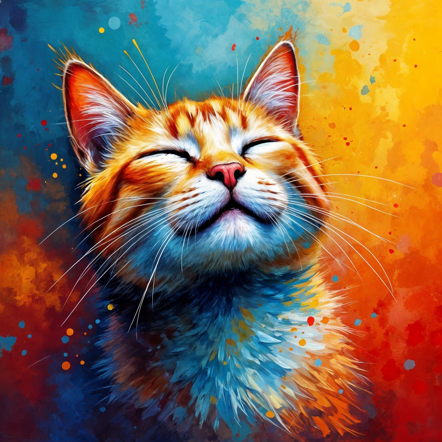  contented cat   by @Floe Joe 