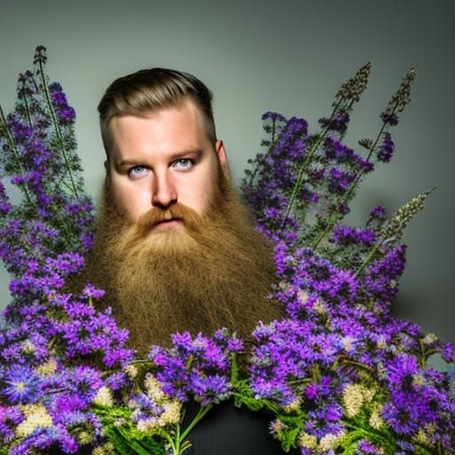 The flower man AI Generated Artwork NightCafe Creator