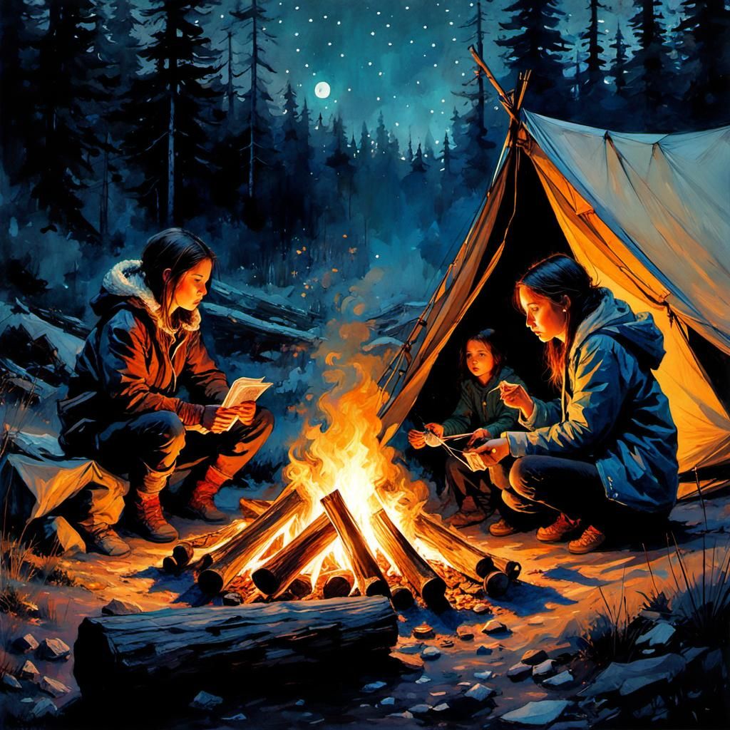 Nostalgic Memories of Youth, Summer Camp  by @Cyan Skye