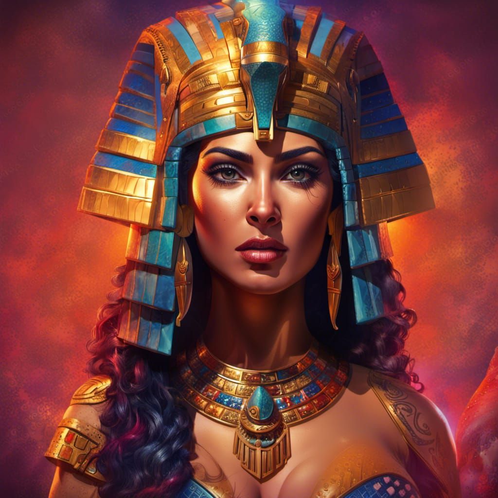 Cleopatra queen standing - AI Generated Artwork - NightCafe Creator