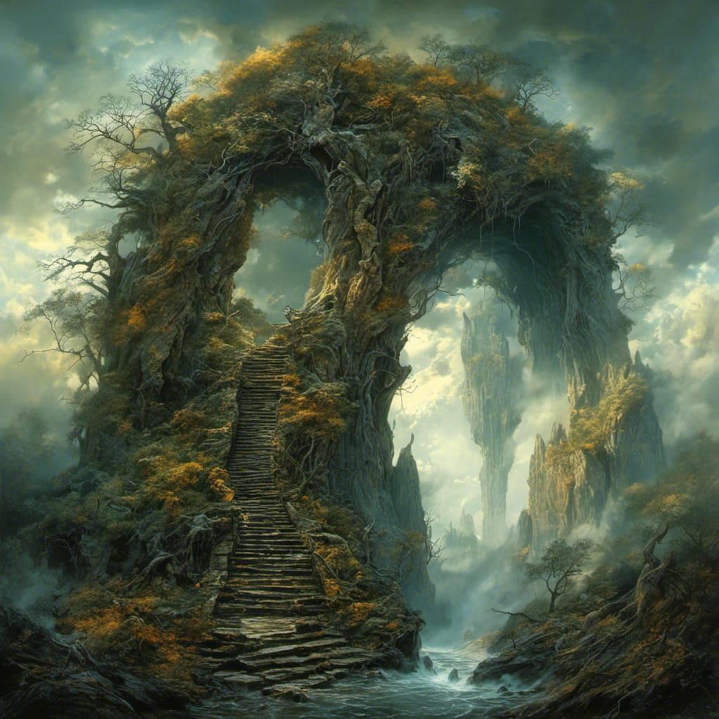 <lora:MJ6 Dark Fantasy:1.0> A A supernatural being guarding the entrance to the underworld, hyperrealistic, photorealistic, insane clarity...