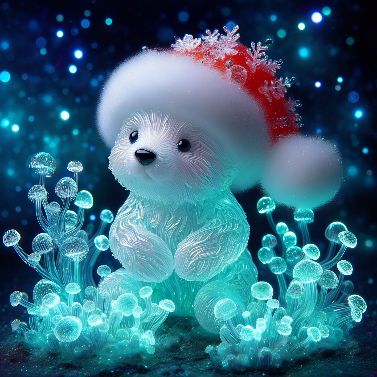 bioluminiscent polar bear