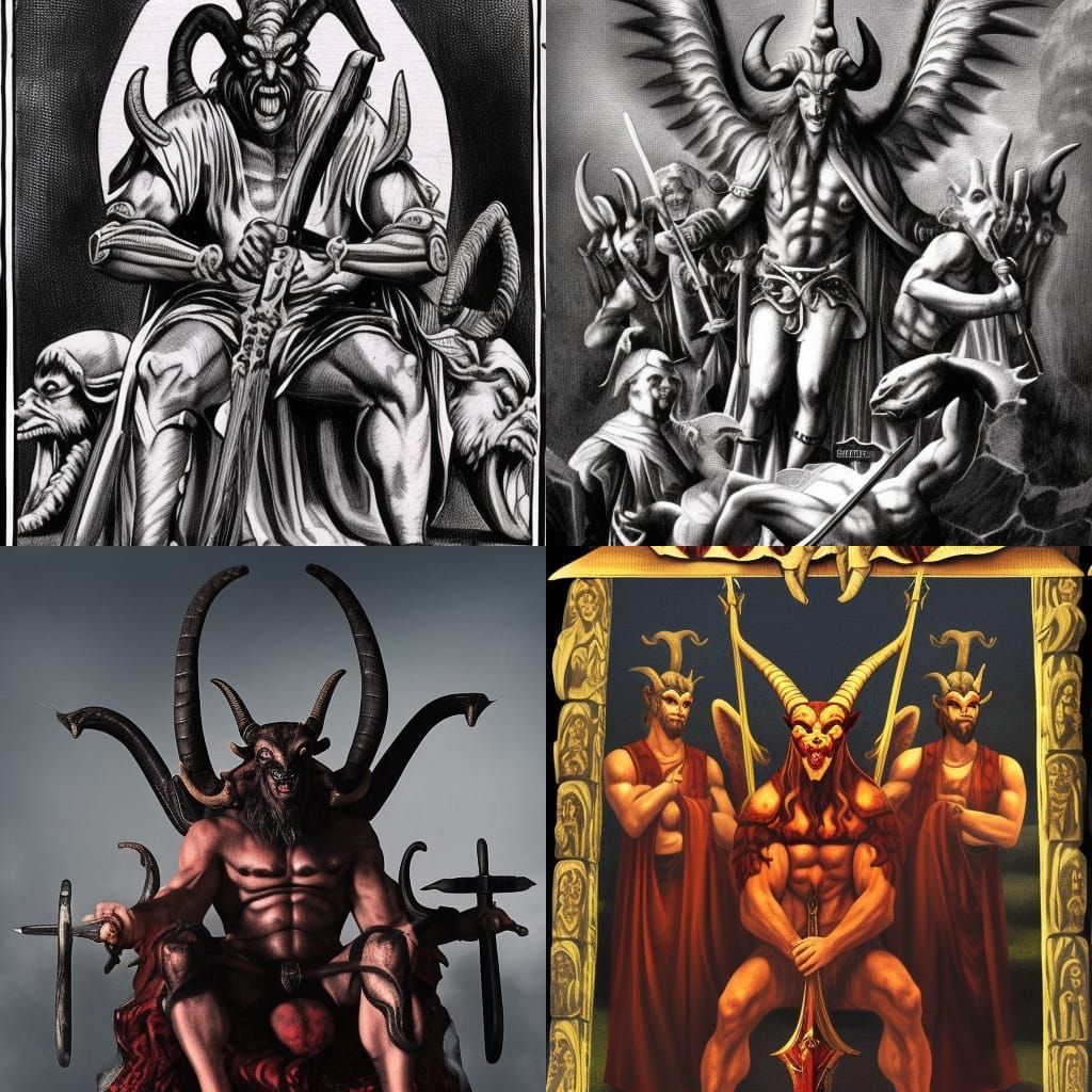 The goat of playboys. The legendary Satan King of hell repre...