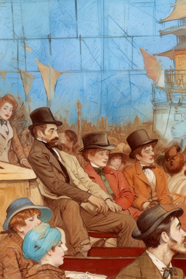 In the style of Toulouse-Lautrec