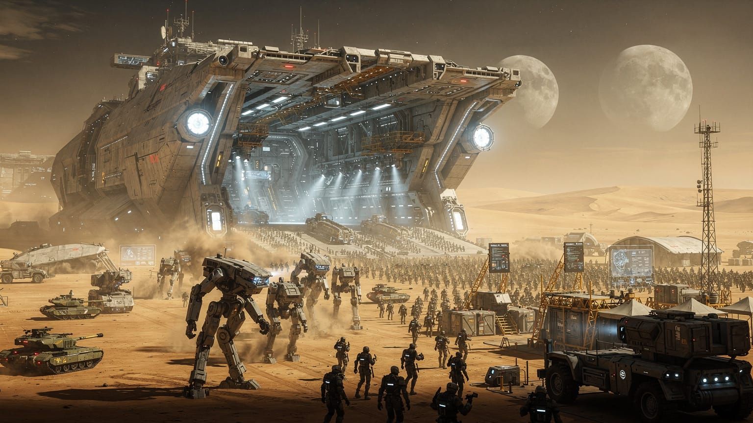 Lead Elements of the Invasion