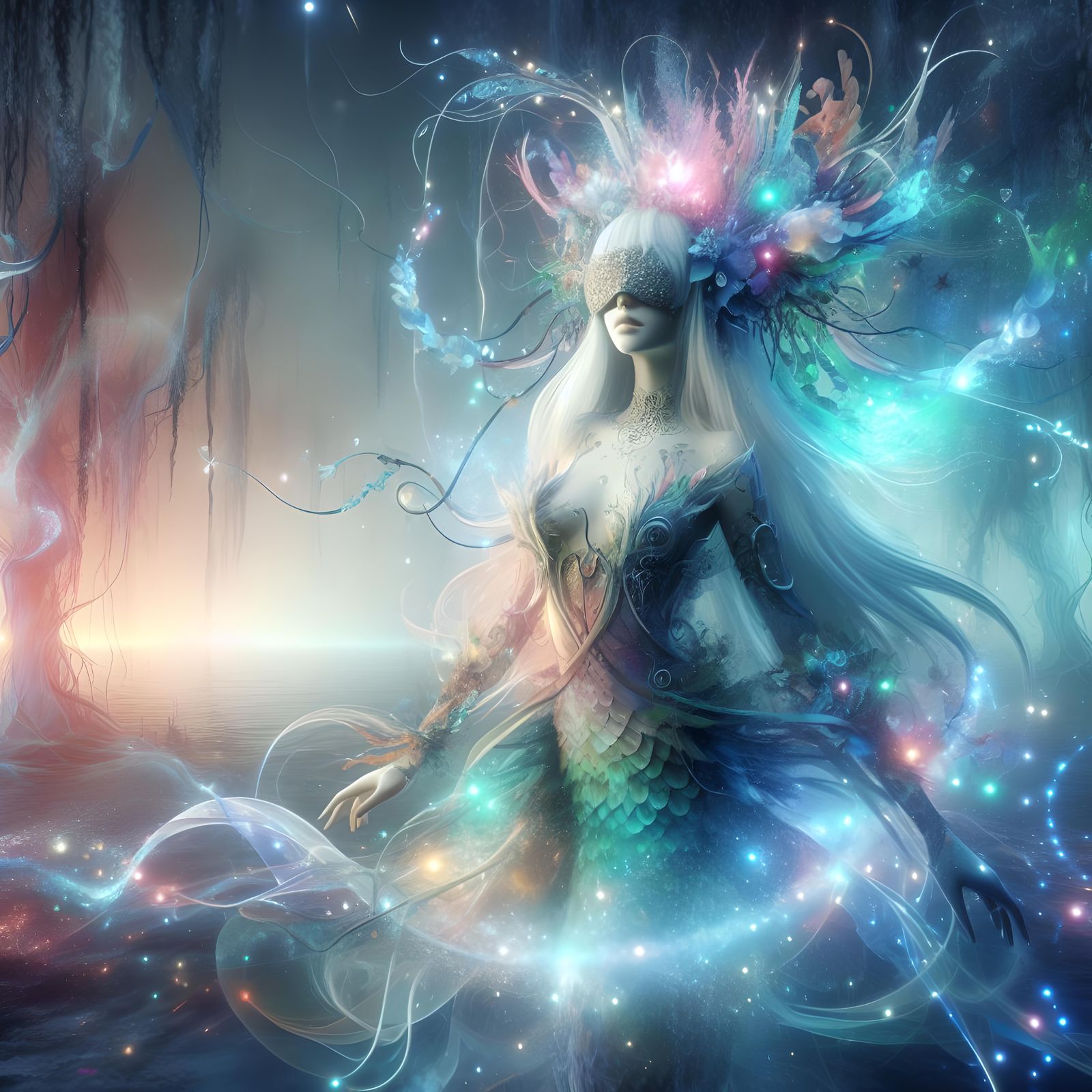 The Mystical weaver of spells - AI Generated Artwork - NightCafe Creator