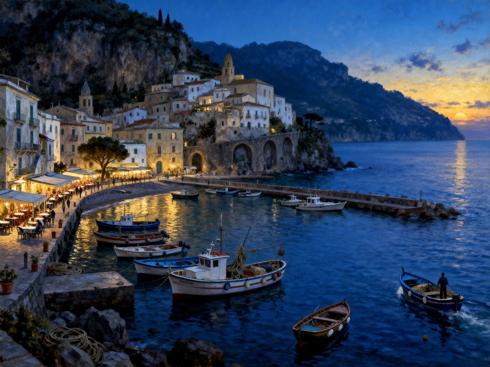 Amalfi coast Italy village.  by @Eldorado