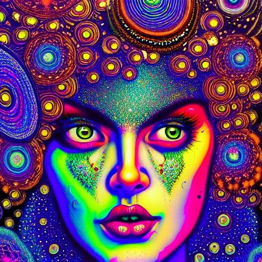 Gypsy Acid Queen - AI Generated Artwork - NightCafe Creator