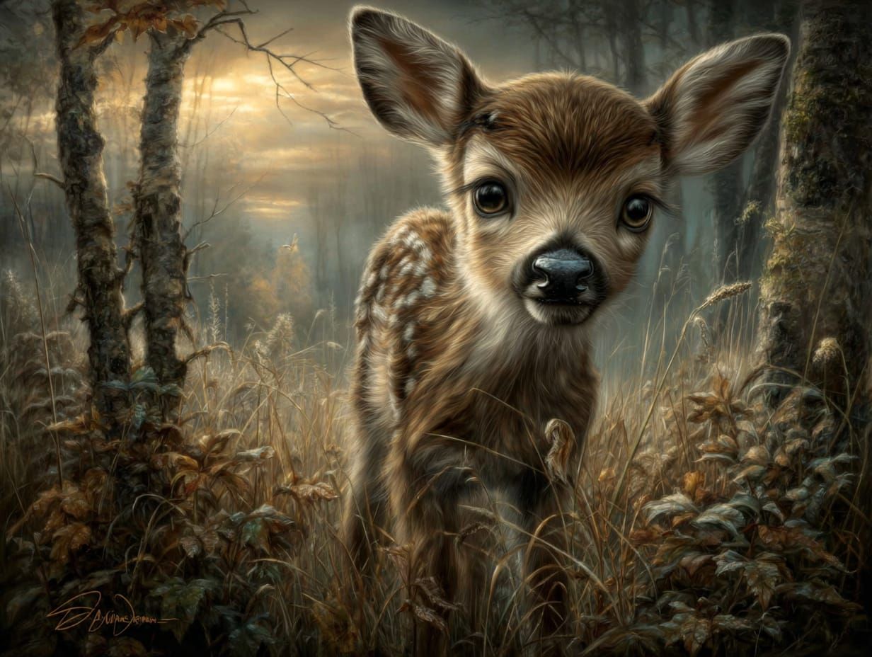 Little Forest Friend  by @Midnighte