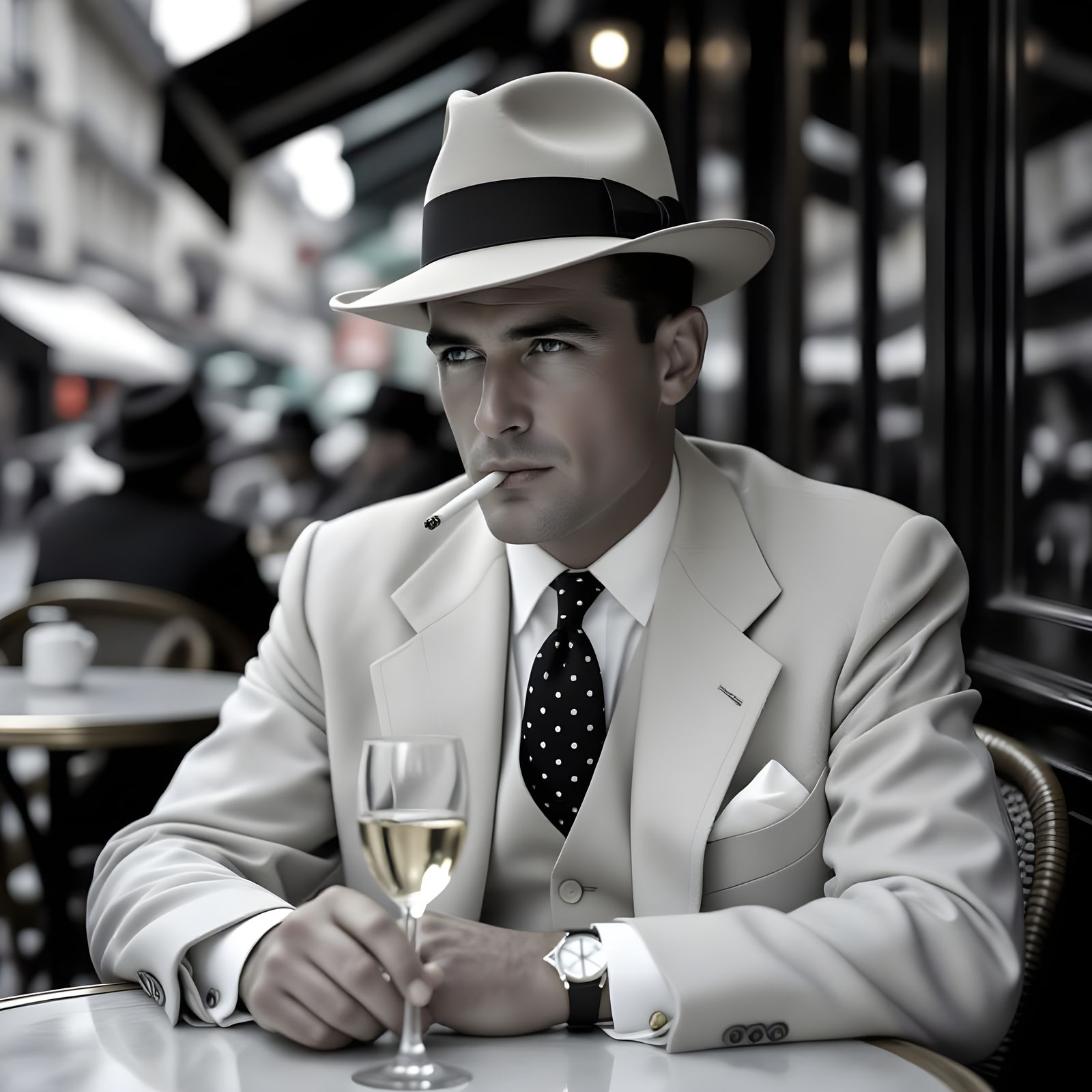 When thoughts wander in a Parisian café  by @Francis H