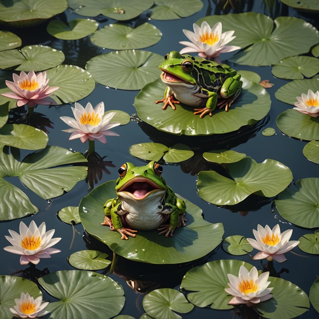 a cute baby frog