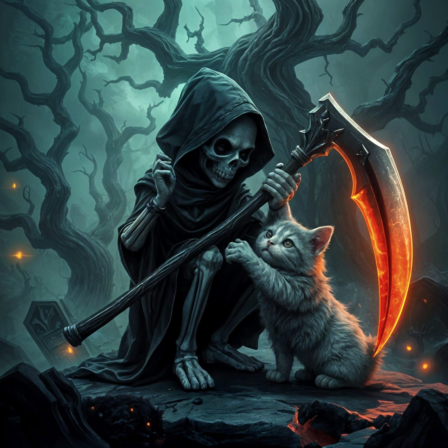 Don't Go Mr Grim   by @Cuplis