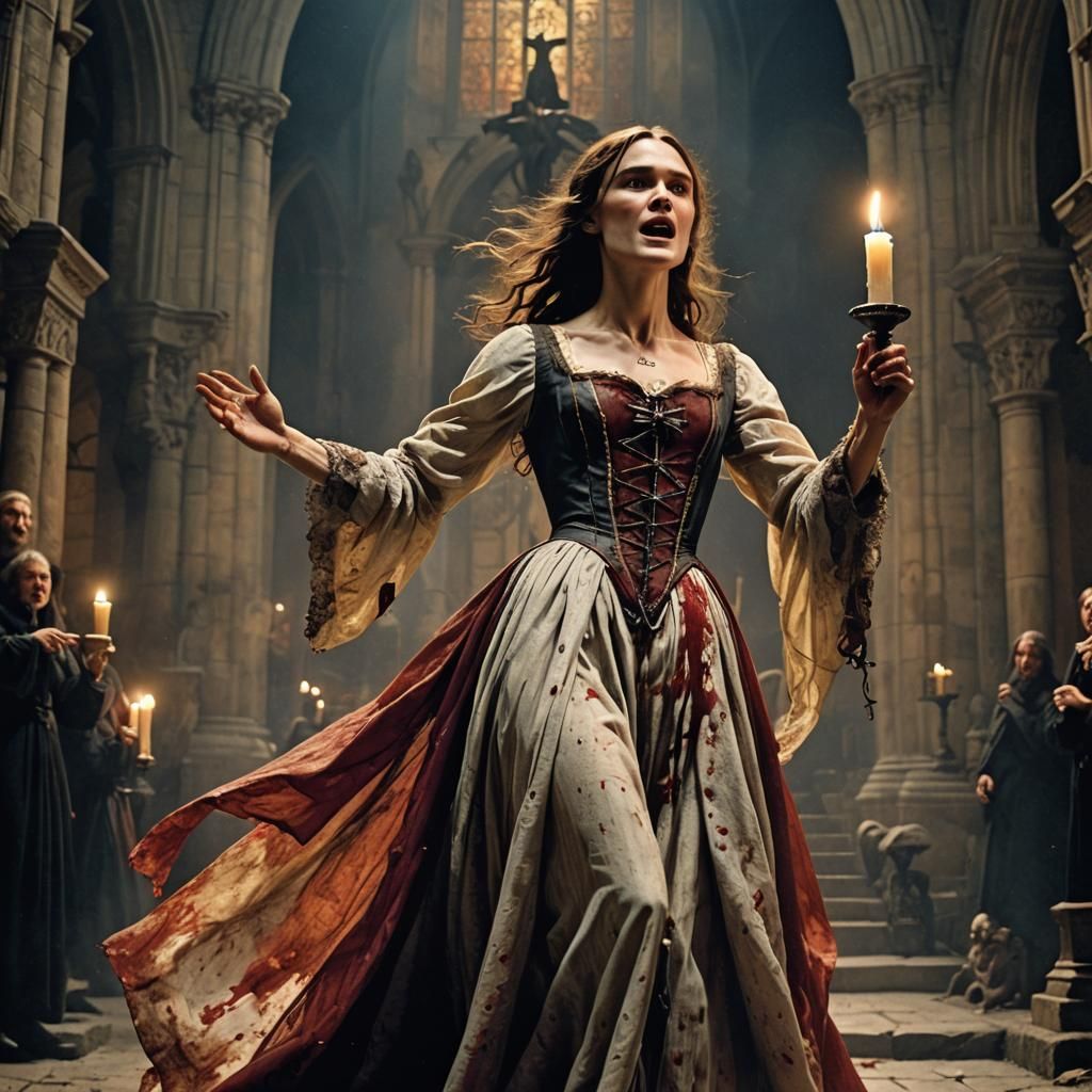 keira knightley as a skinny vampire in a renaissance aristoc...