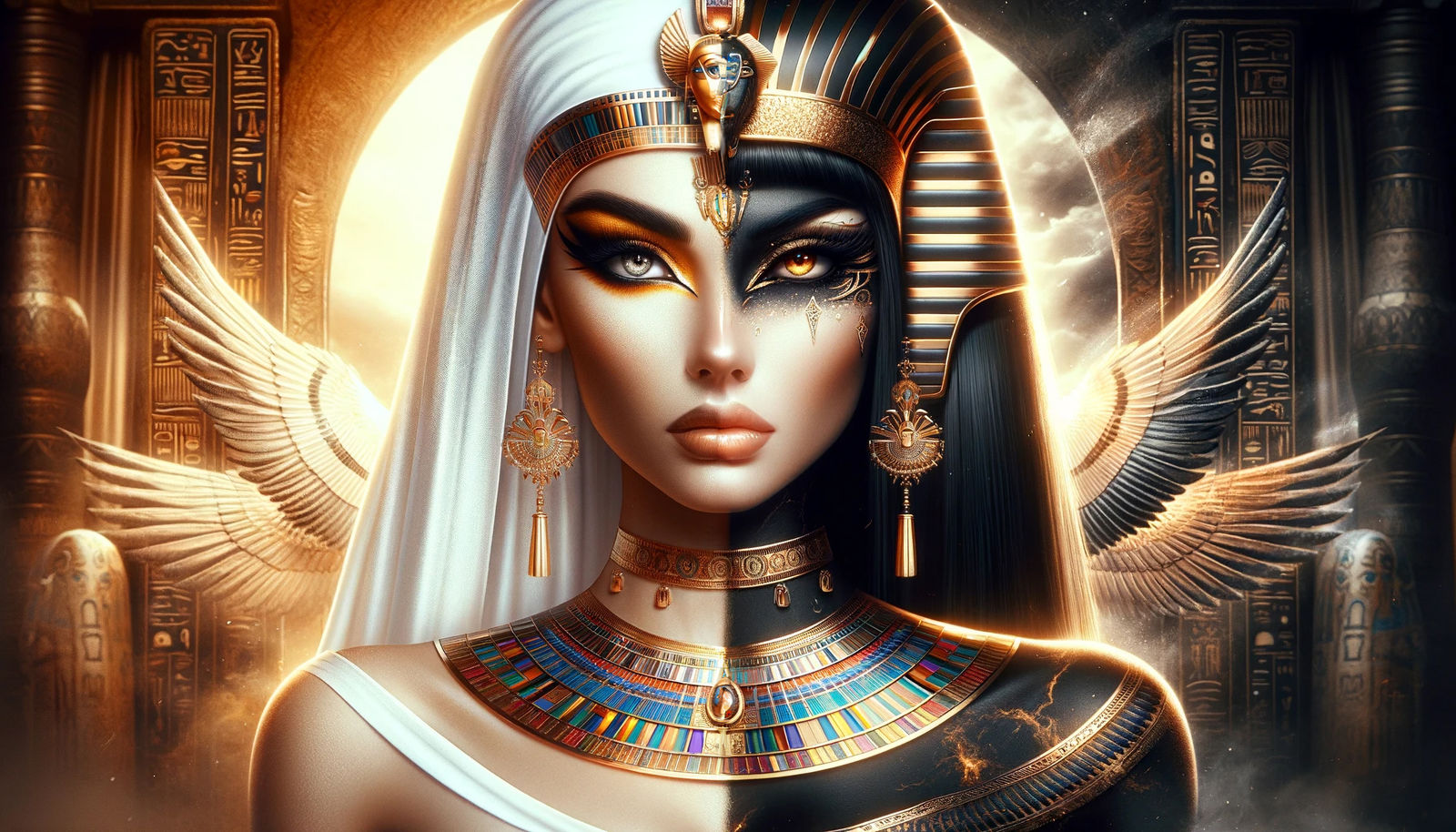 Egyptian Elegance: Duality of Destiny