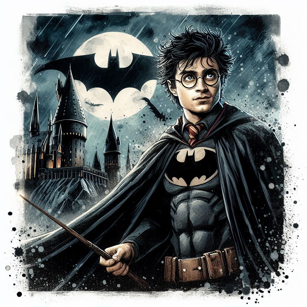 Harry Potter as Batman