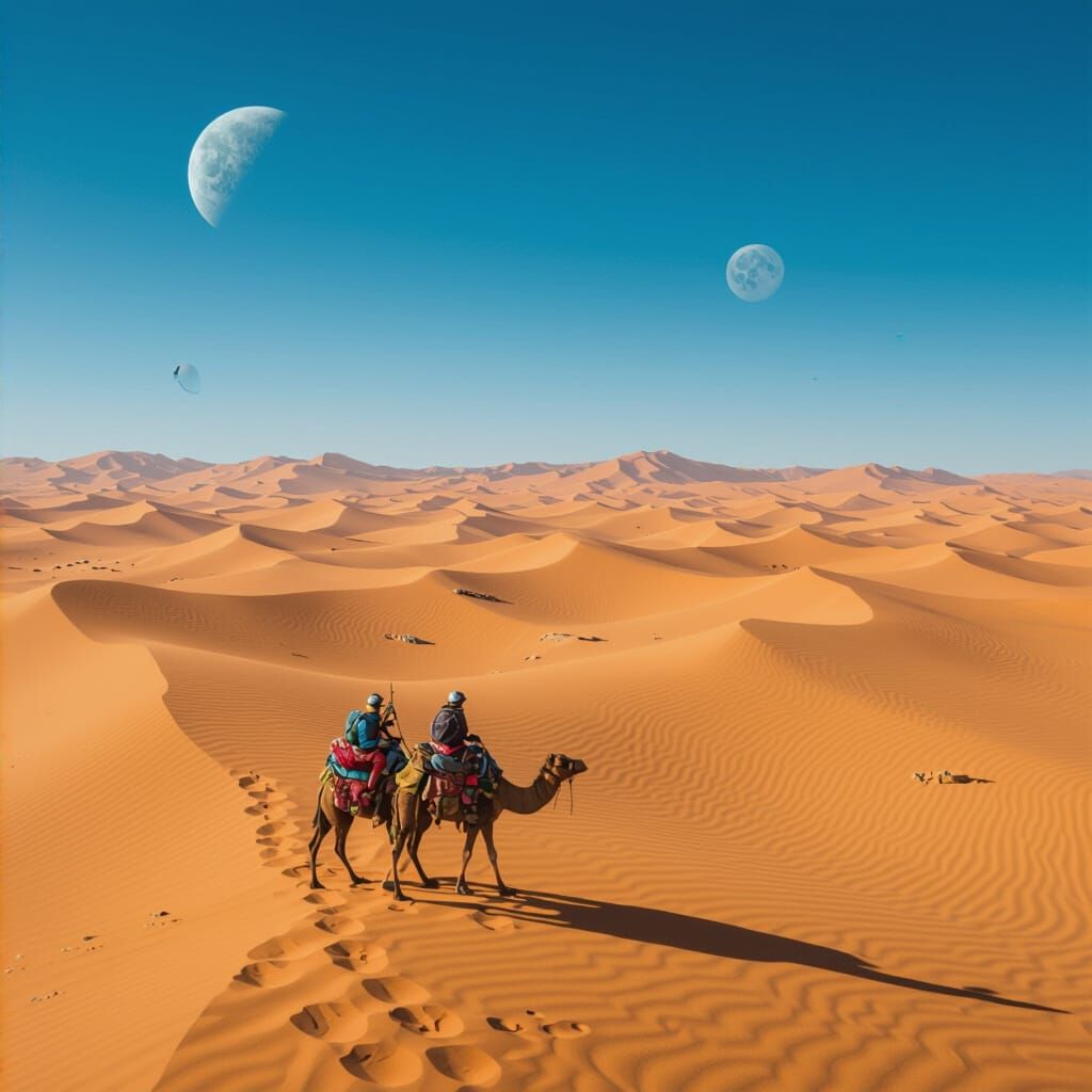 Surreal Snake-Human Encounter in Impressionist Style