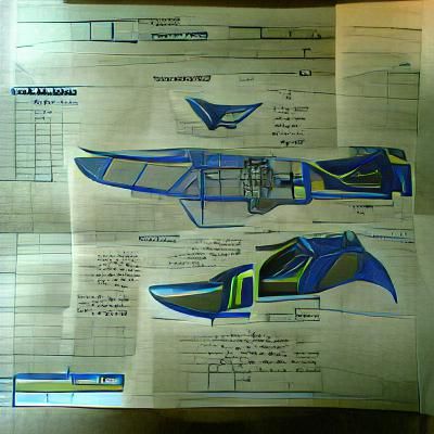 Stormracer VII; blueprints page 1