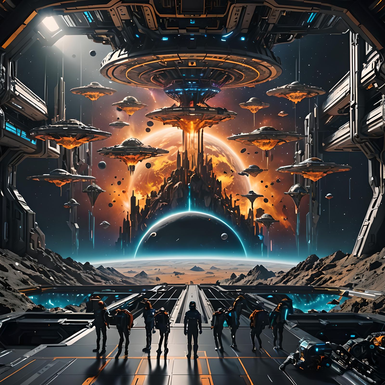 8K 3D spacecore 8k resolution sci-fi IMAX