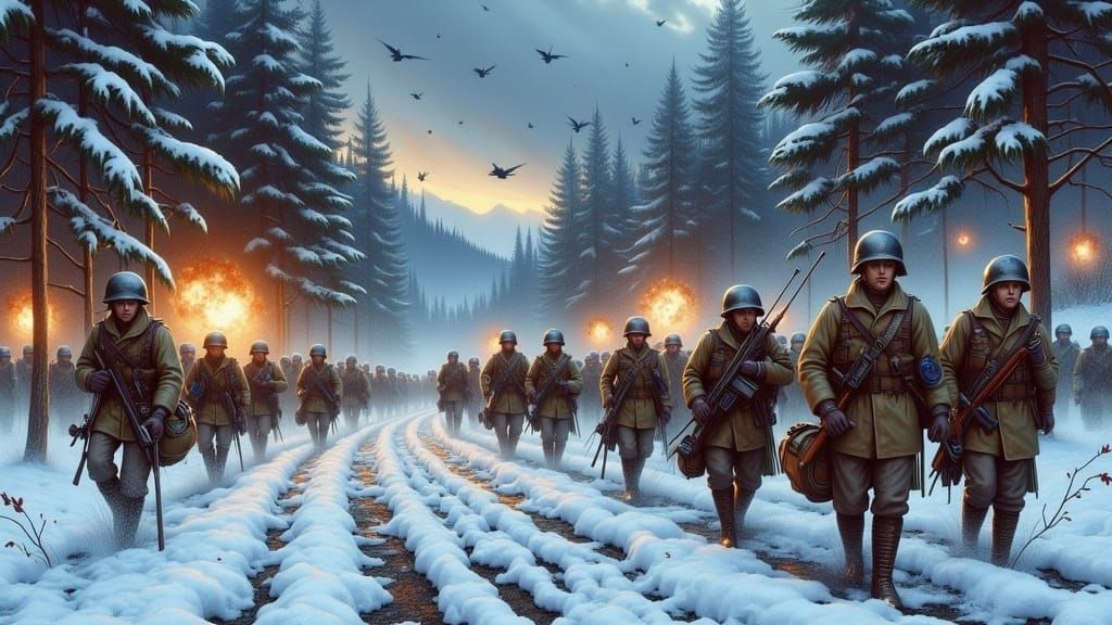 The Battle of the Bulge. 