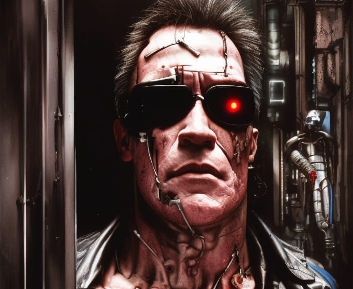 scott hall asthe terminator - AI Generated Artwork - NightCafe Creator