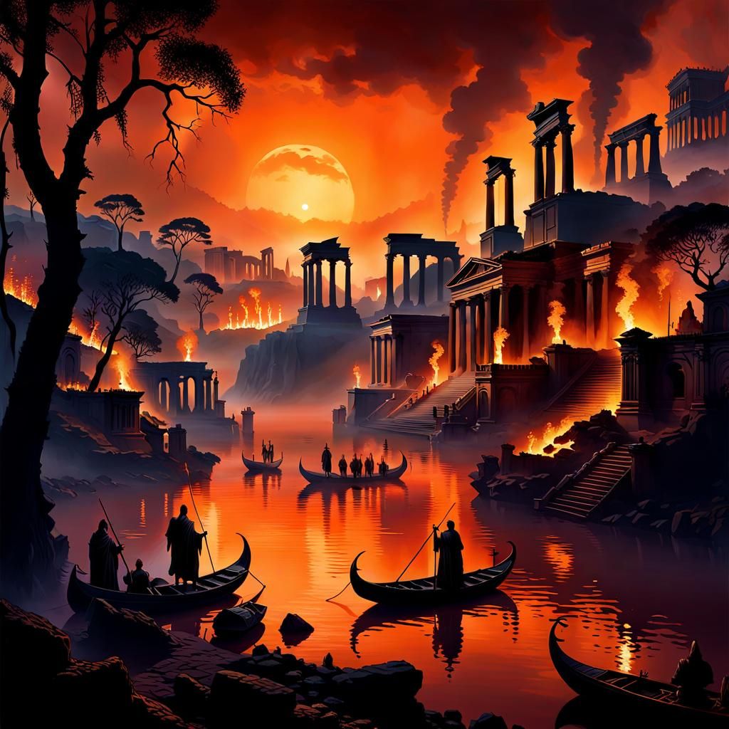 Fiery Roman Ruins: Descent into the Underworld