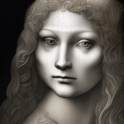 a classical davinci drawing, concept art, by kris kuski, det...