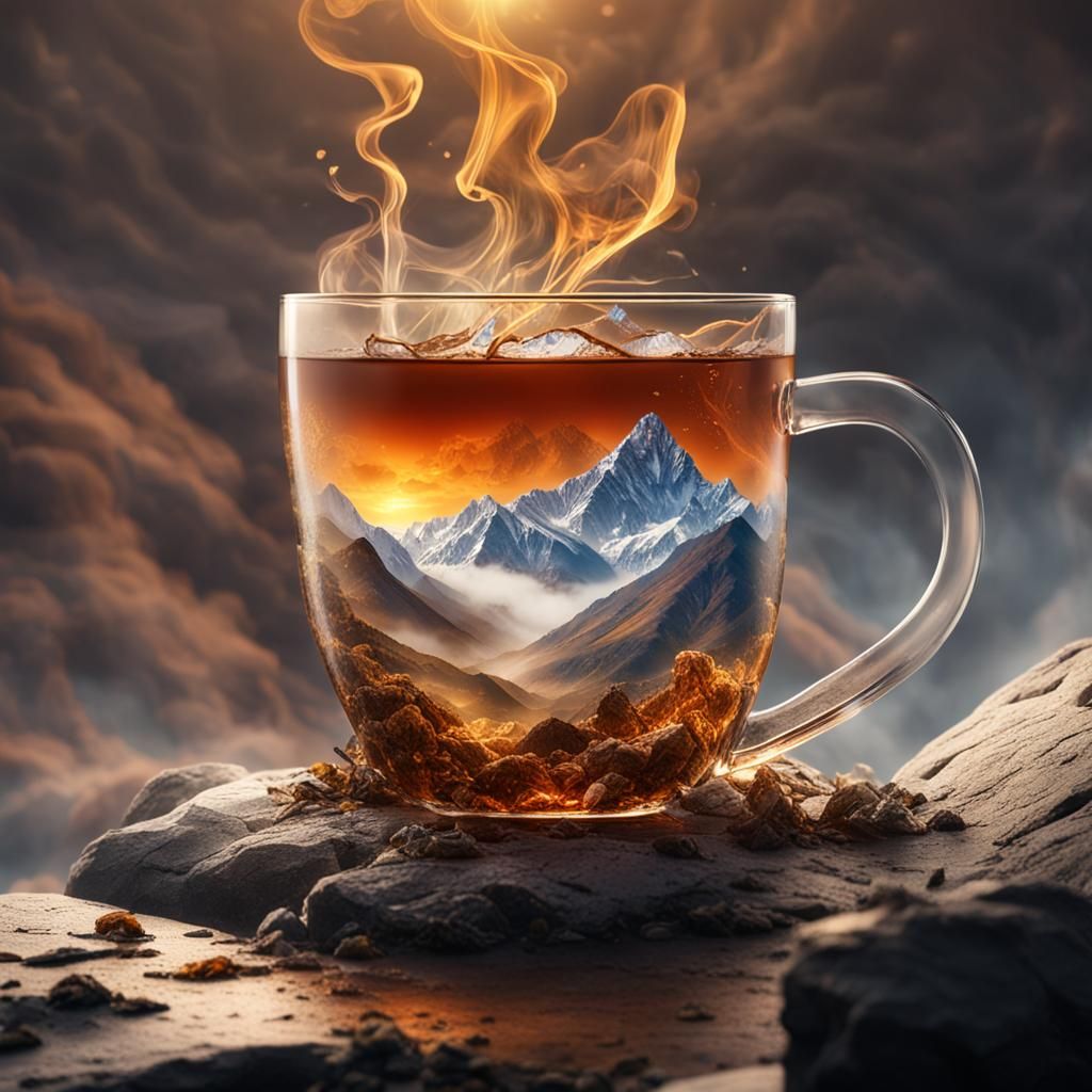 The whole mountain is in my cup