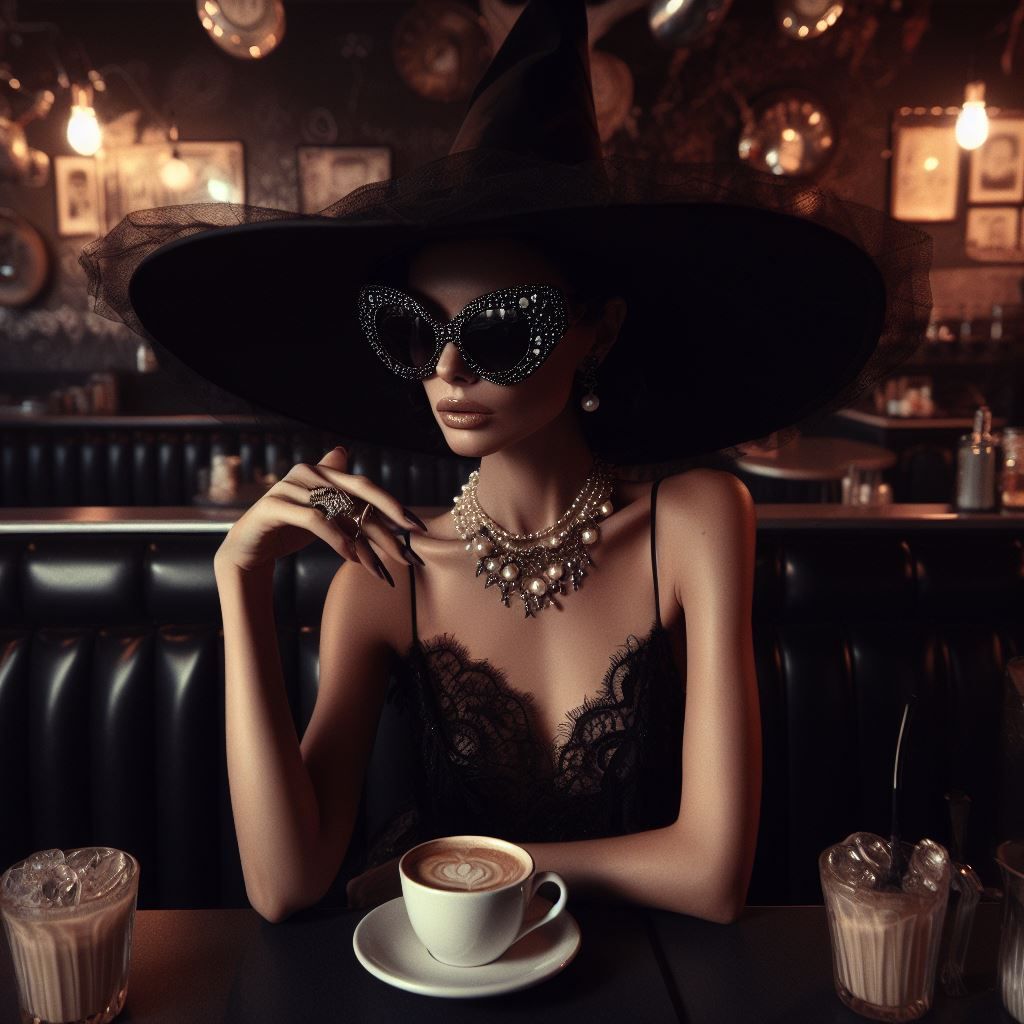 Elegant Coffee Witch