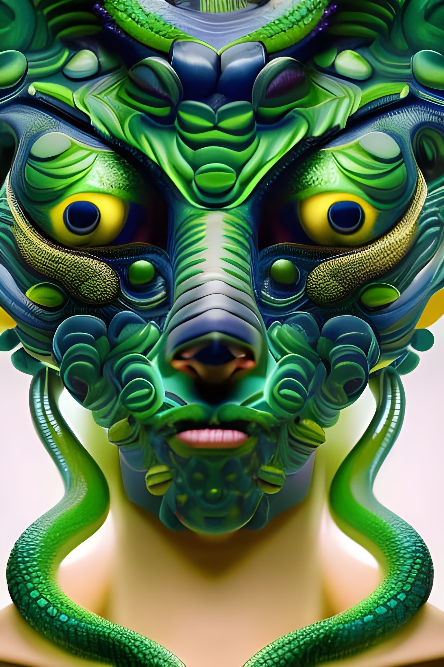 Mask of the unspeakable Green