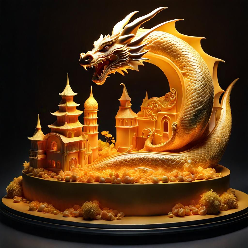 cheese dragon   by @Vaclava