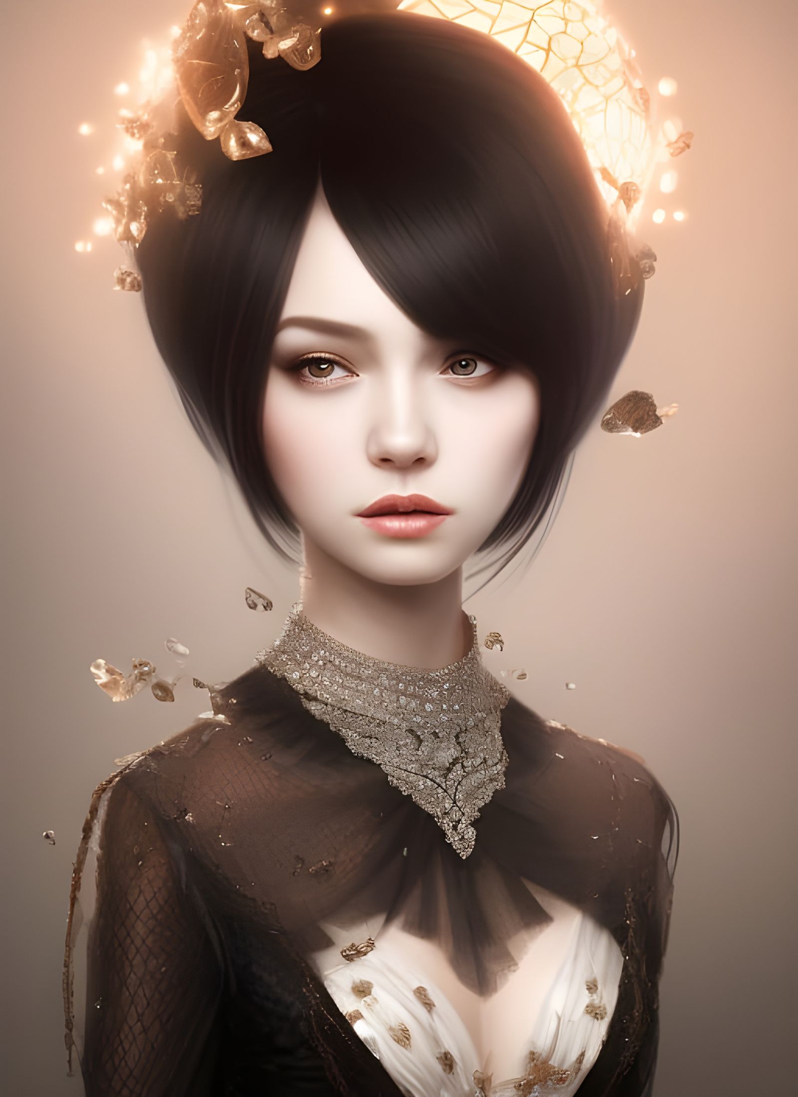 Beautiful Elegant Duchess With Black Hair Ai Generated Artwork Nightcafe Creator 5366