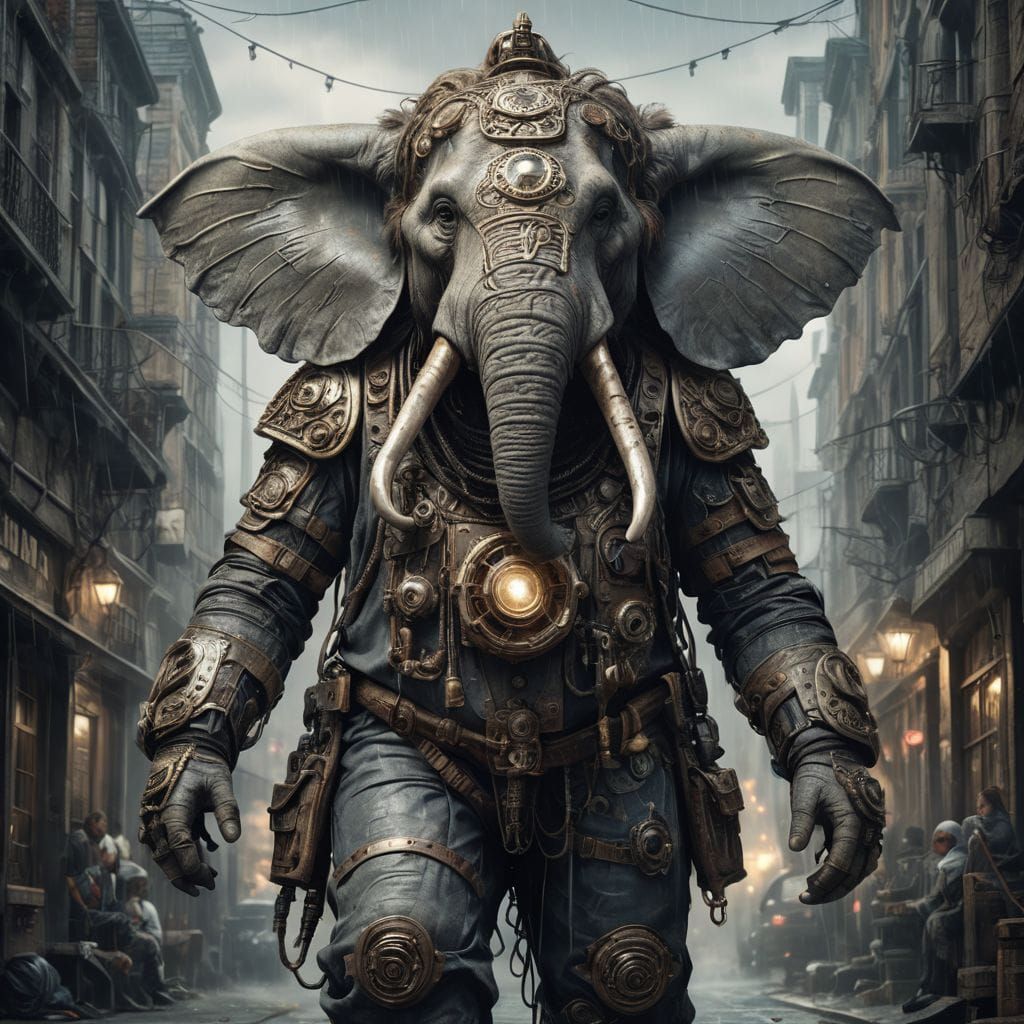 Great Animal Wars 3035 - House Oliphant - Roaming the streets